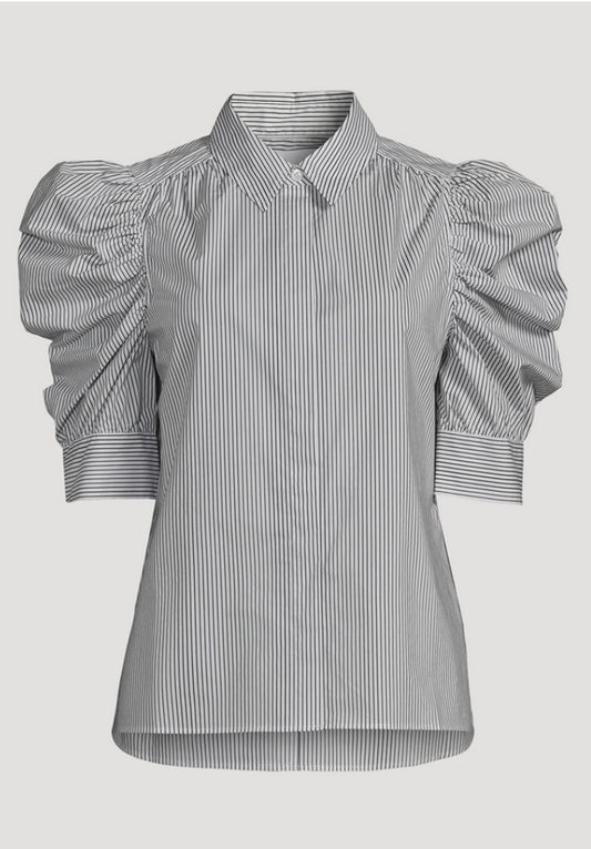 New* FRAME
Ruched Puff Sleeve Shirt - Size M