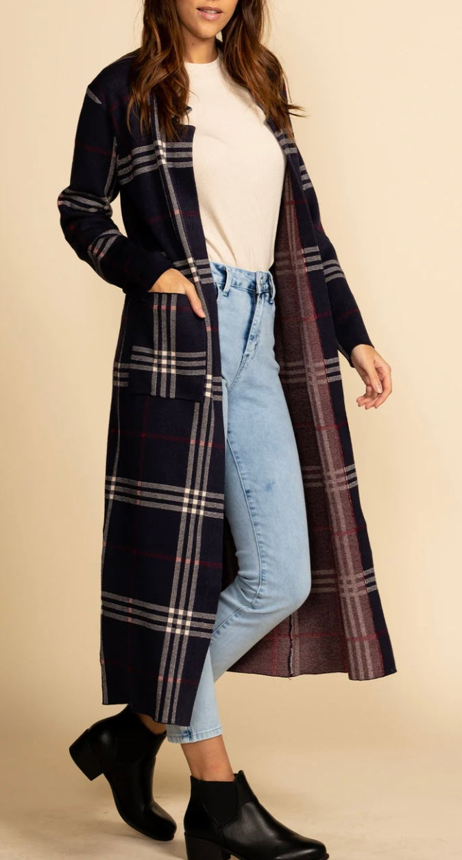 New* Pink Martini Middleton Long Jacket - Size XS