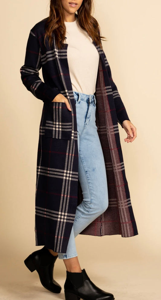 New* Pink Martini Middleton Long Jacket - Size XS