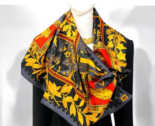 HÈRMES Musique Des Dieux Silk Rare Scarf