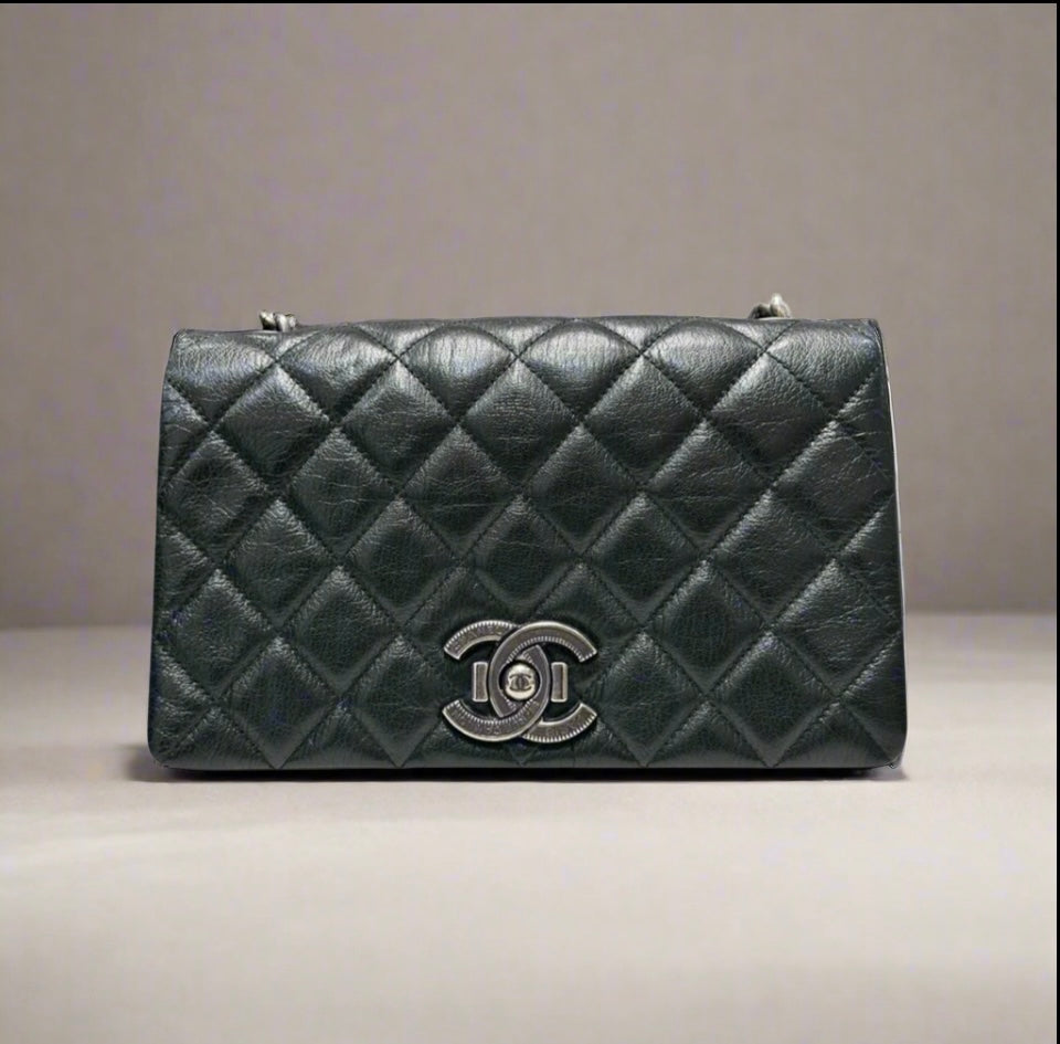 CHANEL 2016 Small City Rock Goatskin Bag