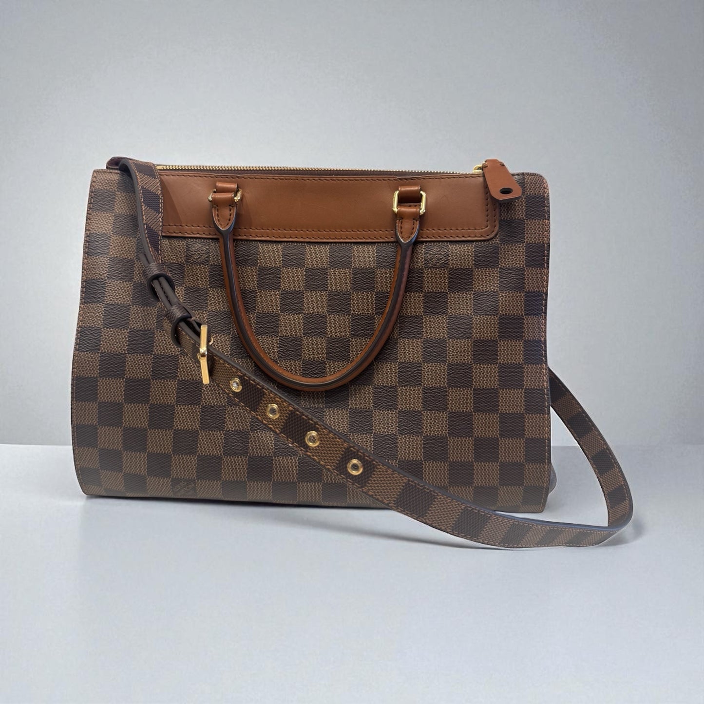 LOUIS VUITTON Greenwich Damier Ebene Shoulder Bag/Tote