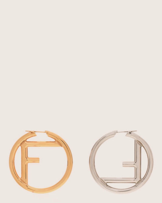 F Is Fendi Earrings
Gold and palladium earrings