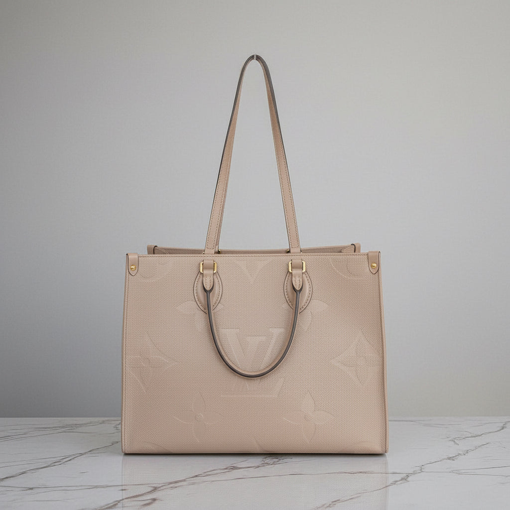 Louis Vuitton Onthego MM in Monogram Empreinte Turtledove