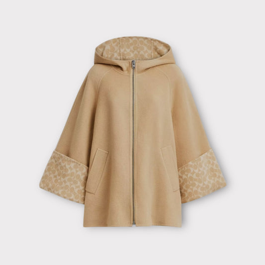 Coach Wool Cape Jacket - Size XS/S