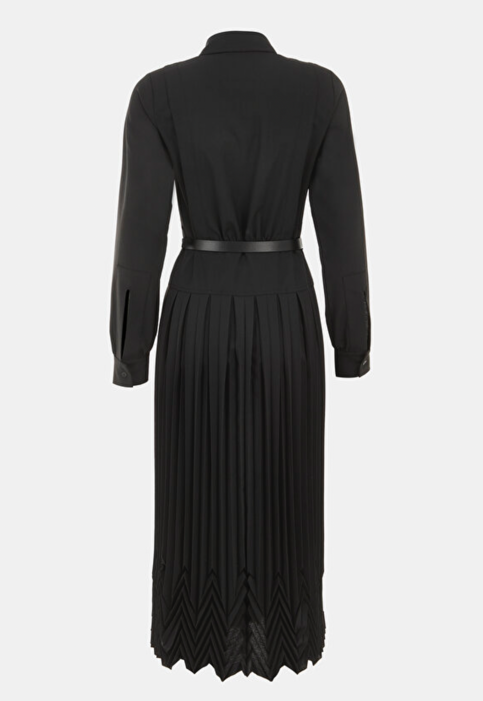 Beatrice b. Pleated Belted Shirt Dress - Size S