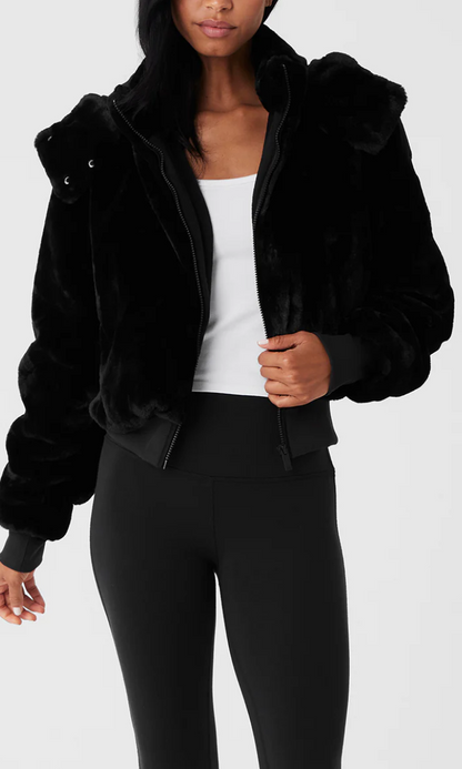 New* ALO Faux Fur Foxy Jacket - Size S