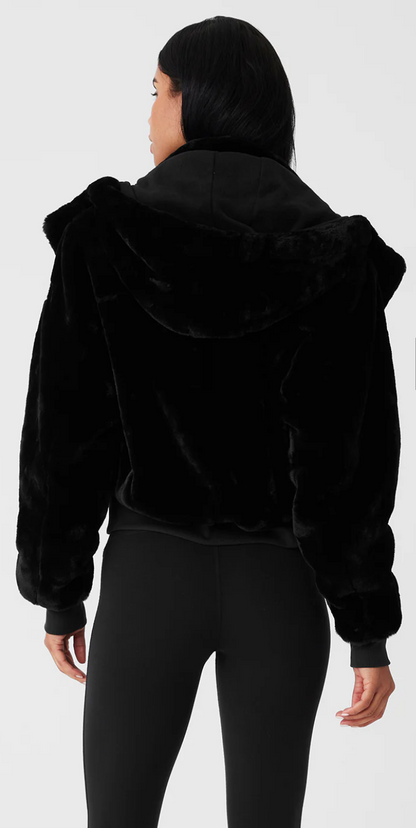 New* ALO Faux Fur Foxy Jacket - Size S