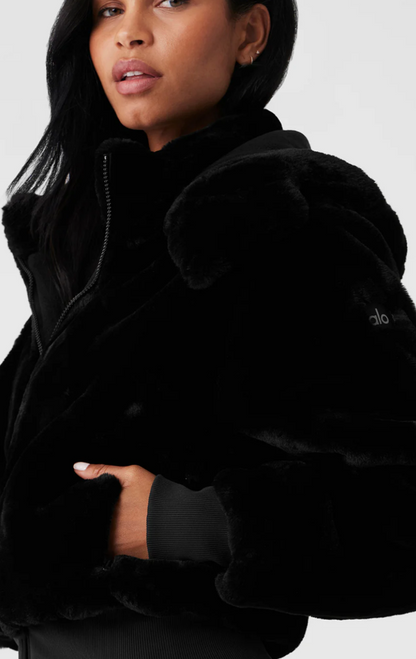New* ALO Faux Fur Foxy Jacket - Size S