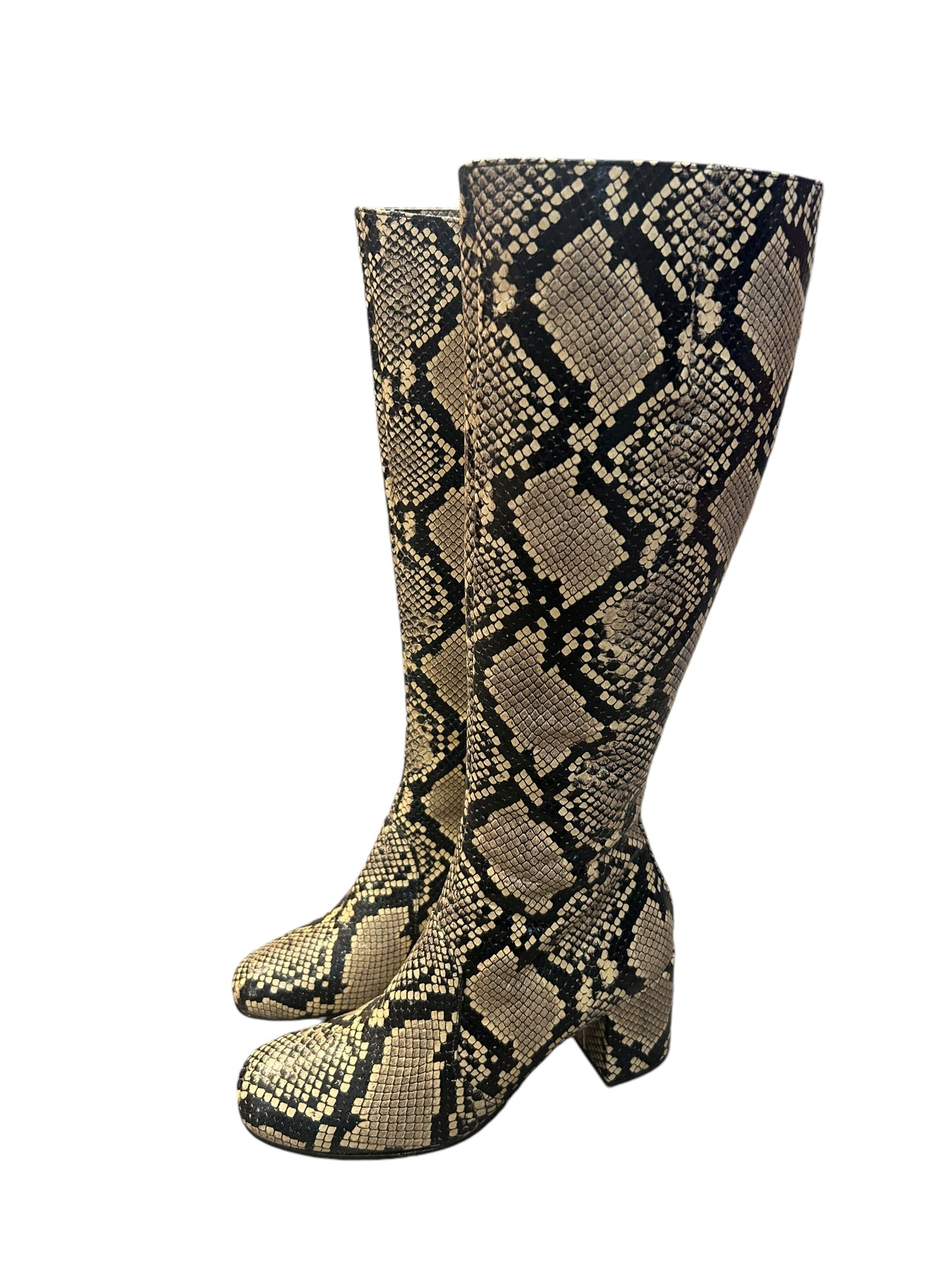 CHIE MIHARA Snake Skin Boots - Size 37