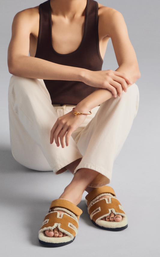 HERMÉS Chypre Sandals - Size 38