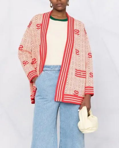 SANDRO Reversible Open Front Cardigan