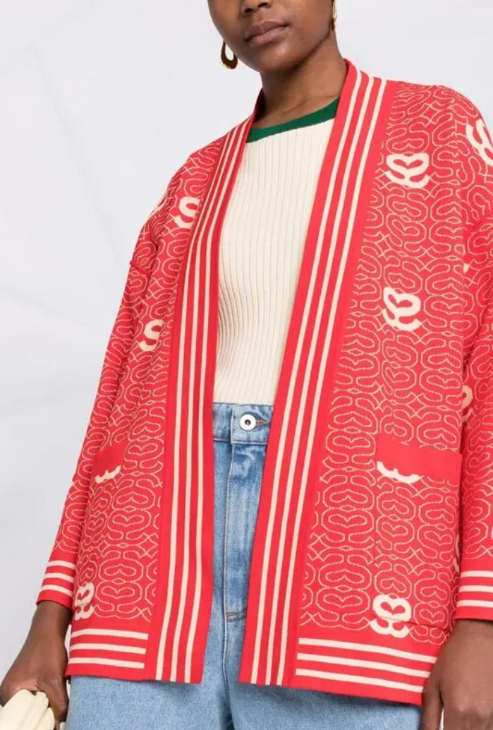 SANDRO Reversible Open Front Cardigan