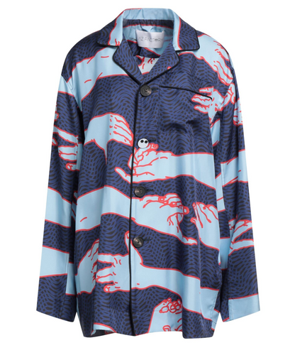 AZ FACTORY 
The Hug Print Silk Top - 
Size 42