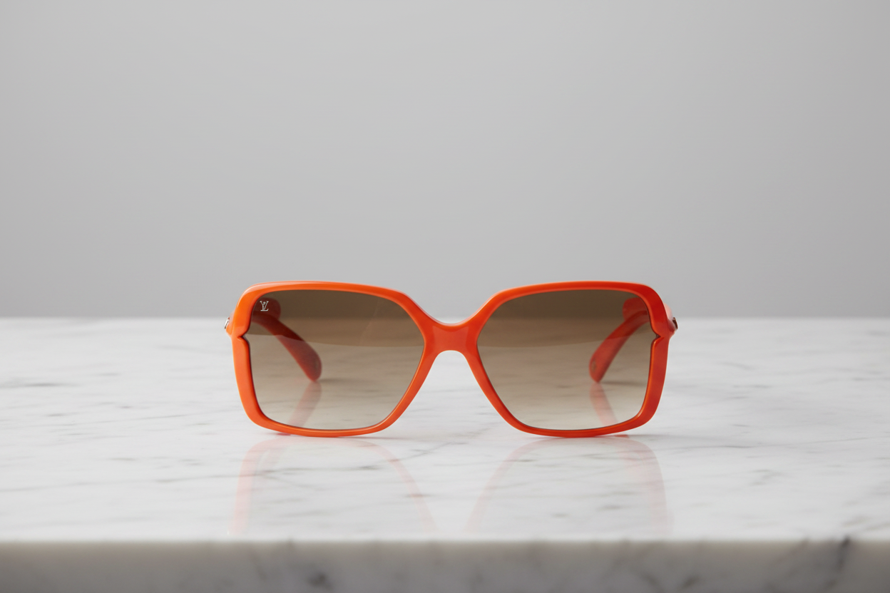 LOUIS VUITTON Flore Carre Sunglasses Orange