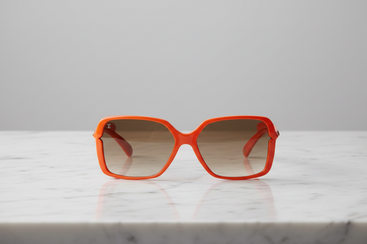 LOUIS VUITTON Flore Carre Sunglasses Orange