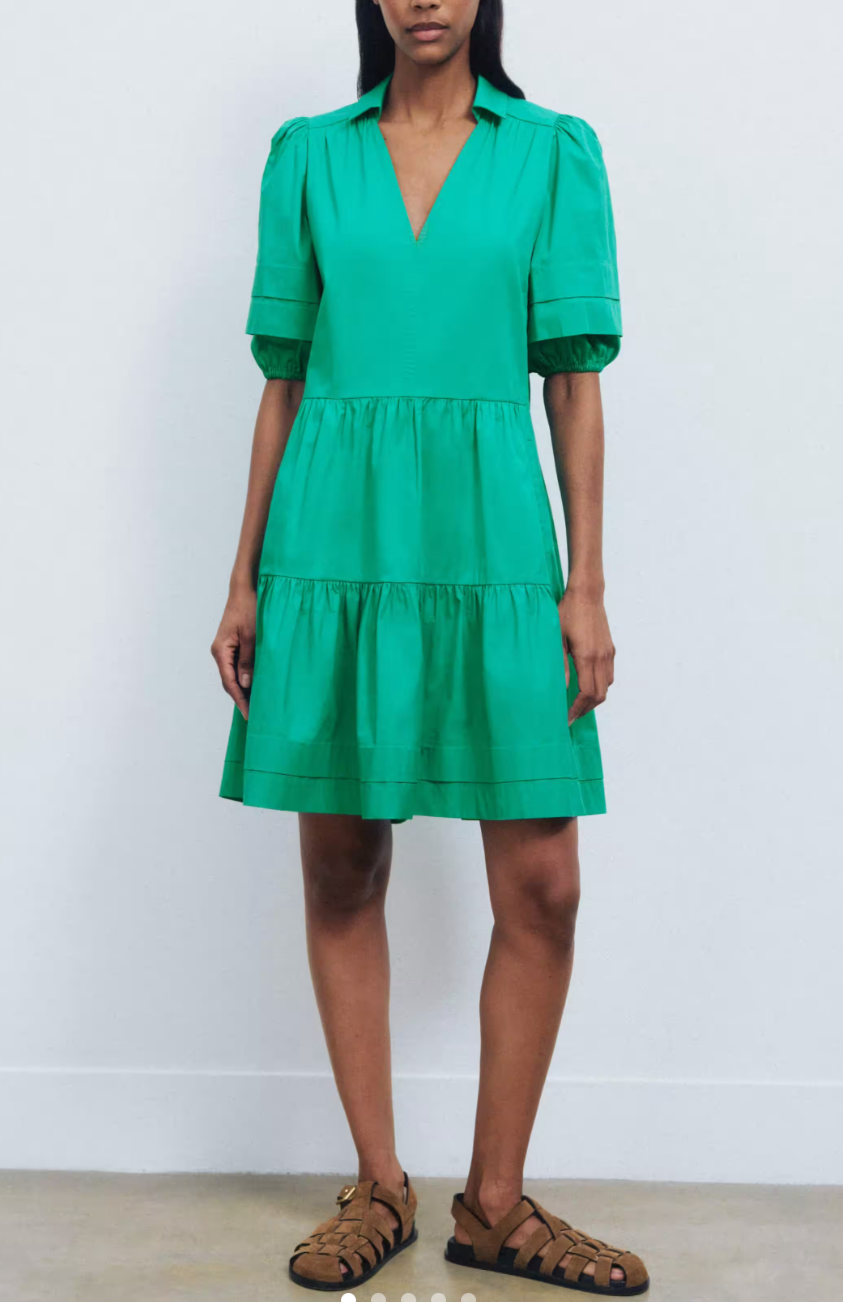 ME+EM Poplin Swing Shirt Dress - Size 12