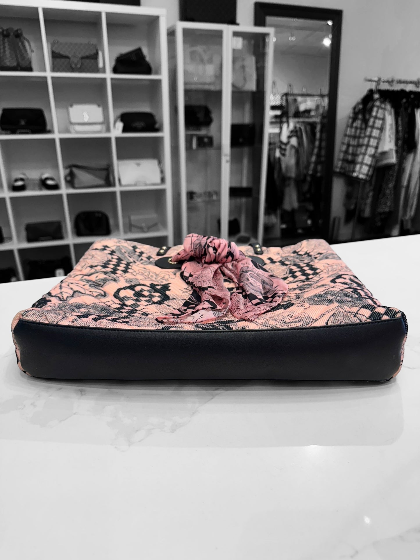 CHANEL Camellia Ribbon Tote Bag