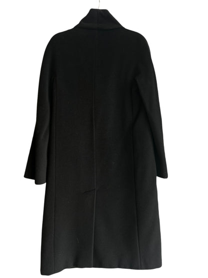 MAXMARA Long Black Wool Coat - Size 6