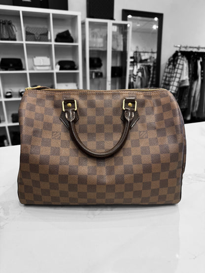 LOUIS VUITTON Damier Ebene Speedy 30