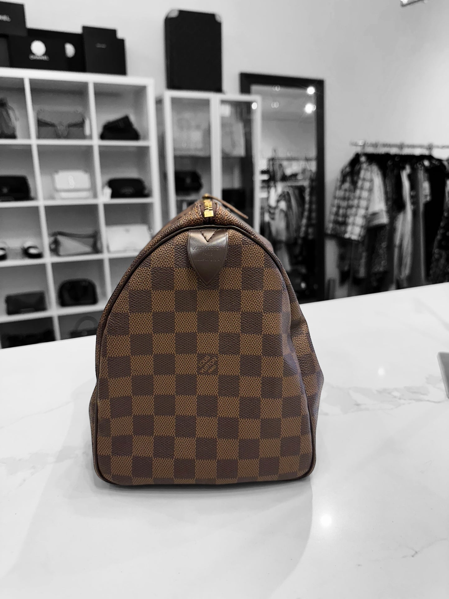 LOUIS VUITTON Damier Ebene Speedy 30