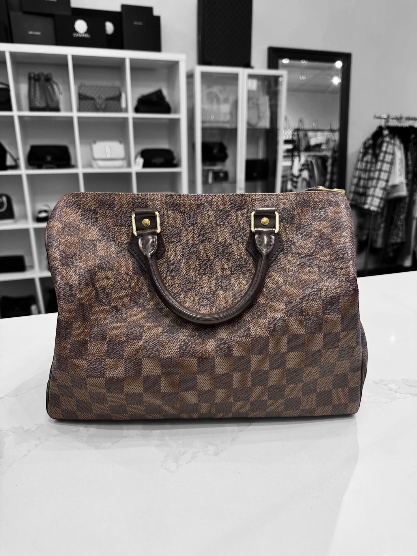 LOUIS VUITTON Damier Ebene Speedy 30