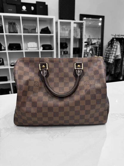 LOUIS VUITTON Damier Ebene Speedy 30