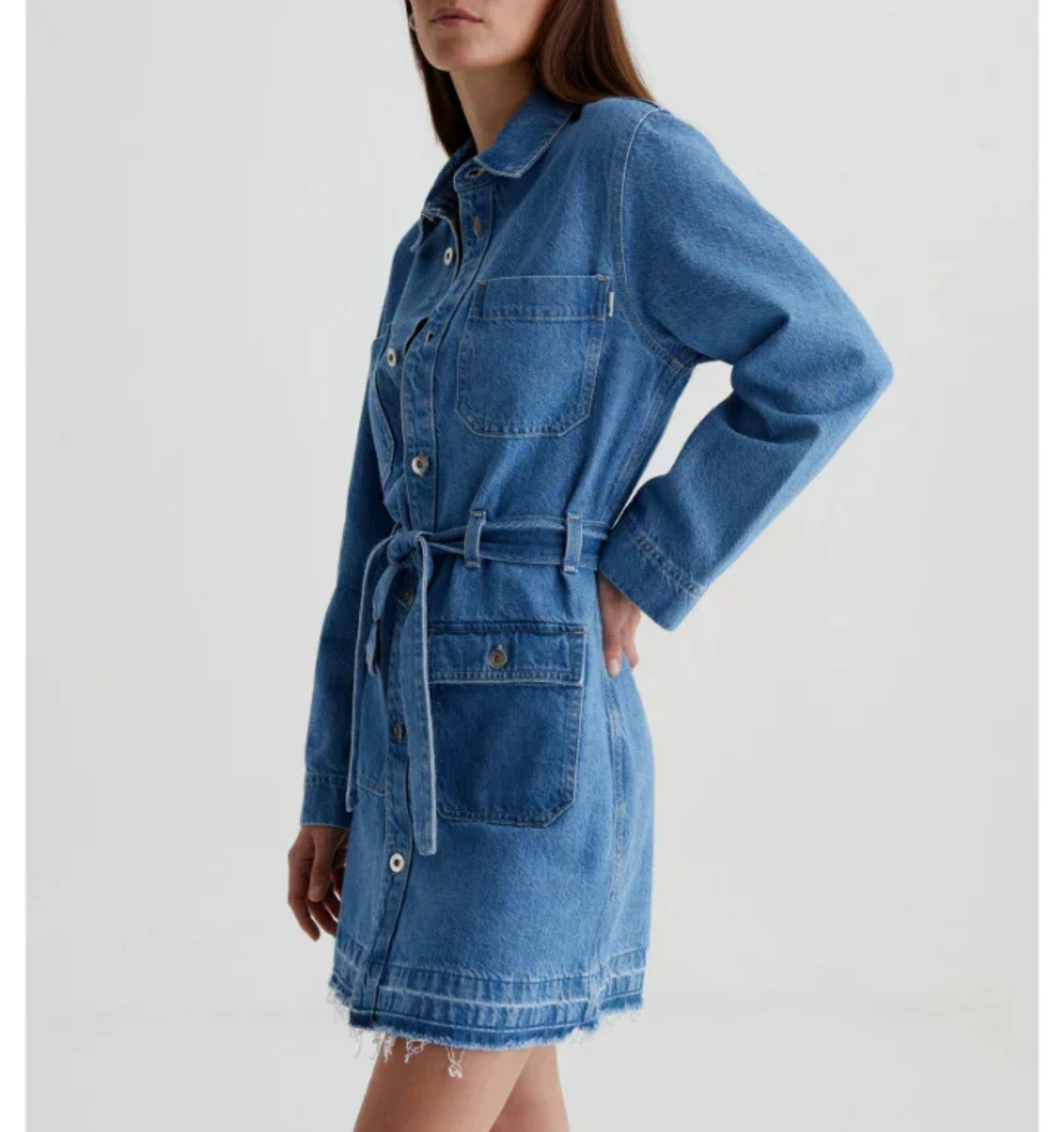 AG Denim Mini Shirt Dress - Size XS