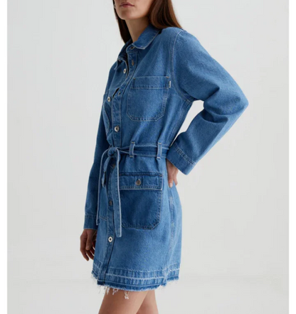 AG Denim Mini Shirt Dress - Size XS