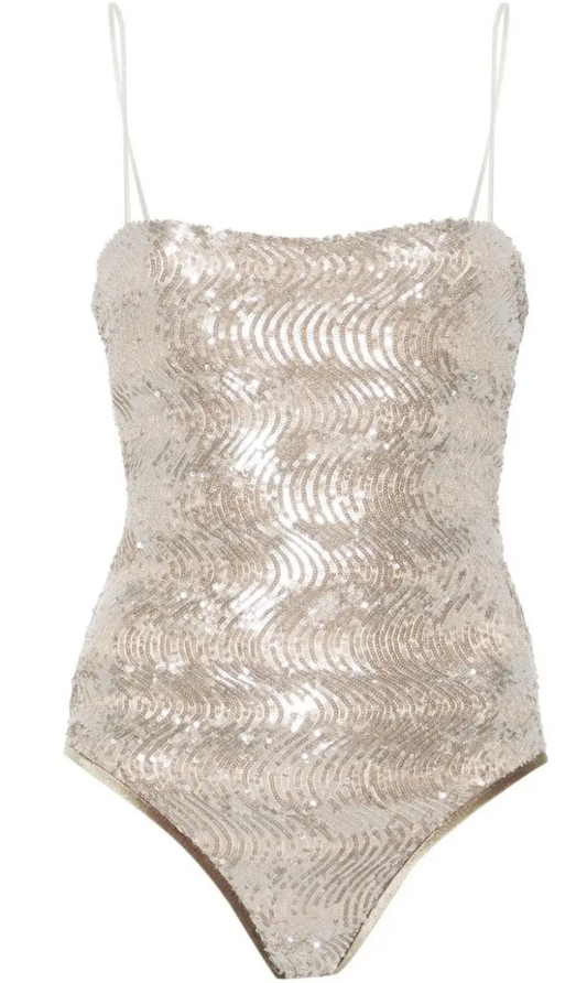 New* FORTE FORTE Sequin Bodysuit - Size XS
