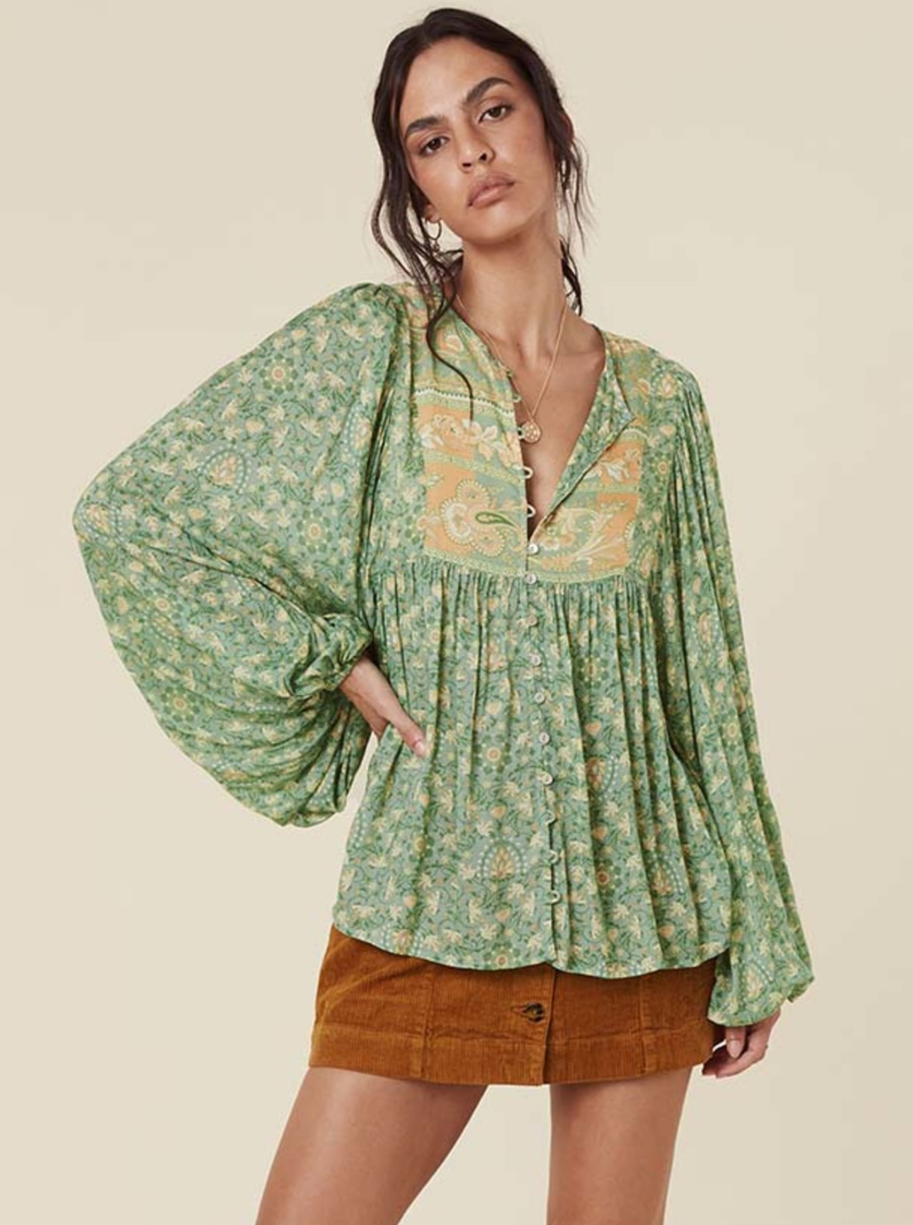 SPELL & THE GYPSY Madame Peacock Blouse - Size S