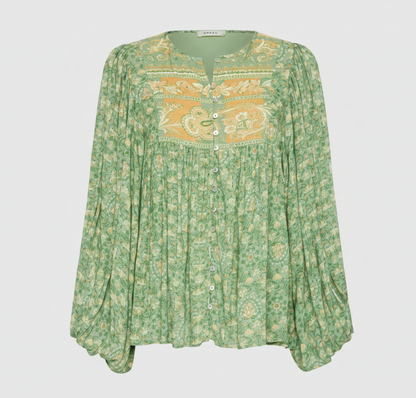 SPELL & THE GYPSY Madame Peacock Blouse - Size S