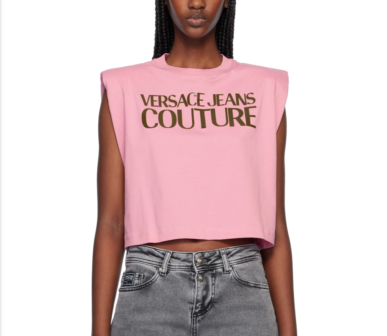 New* VERSACE Jeans Couture Cropped Tee - Size M