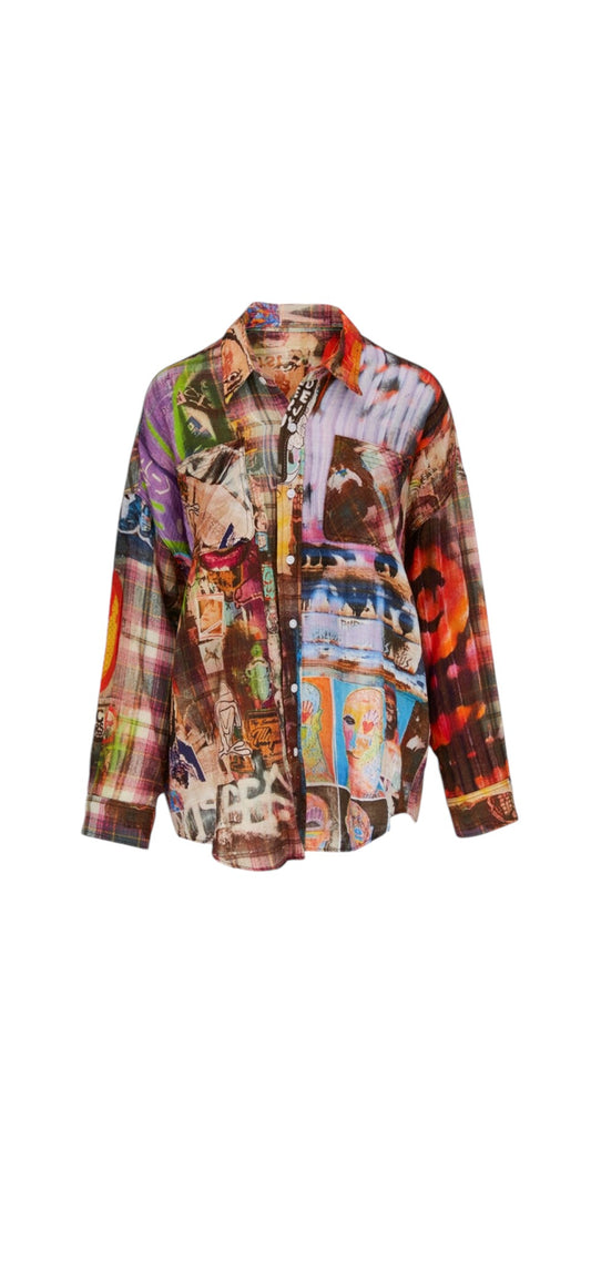 R13
Crosby & Broome Graffiti Work Shirt- Size Medium