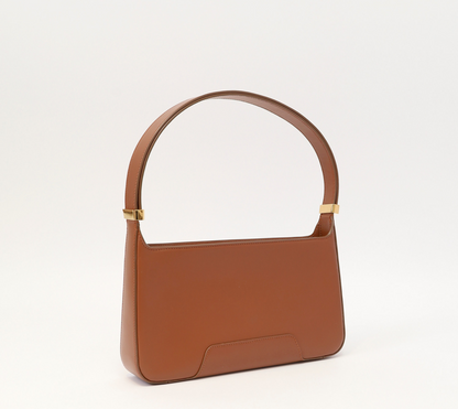 BURBERRY Leather TB Shoulder Bag In Warm Tan