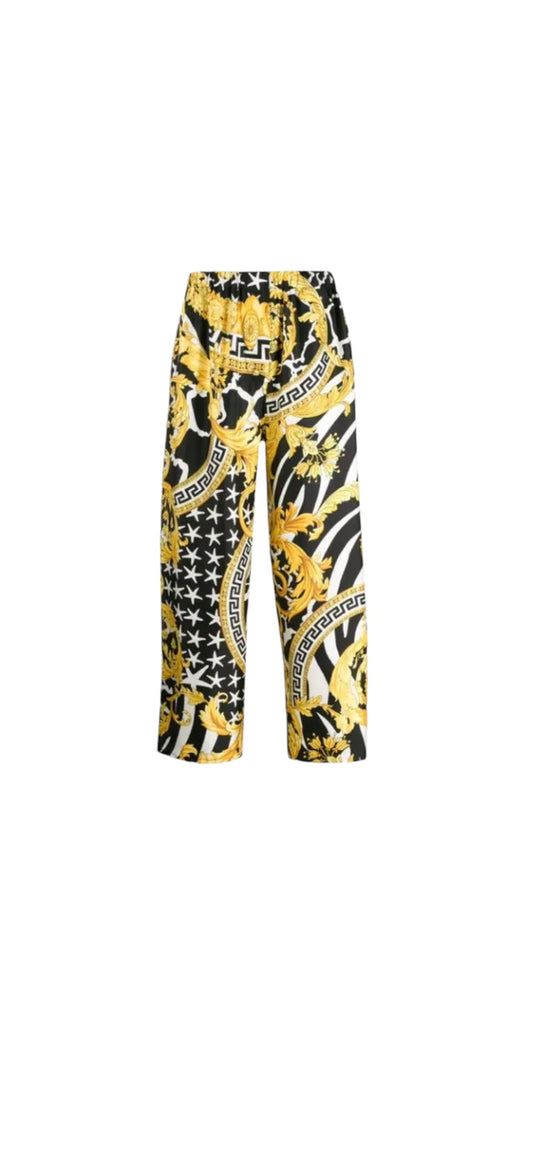 VERSACE
Barocco Printed Wide Leg Trousers - Size 48