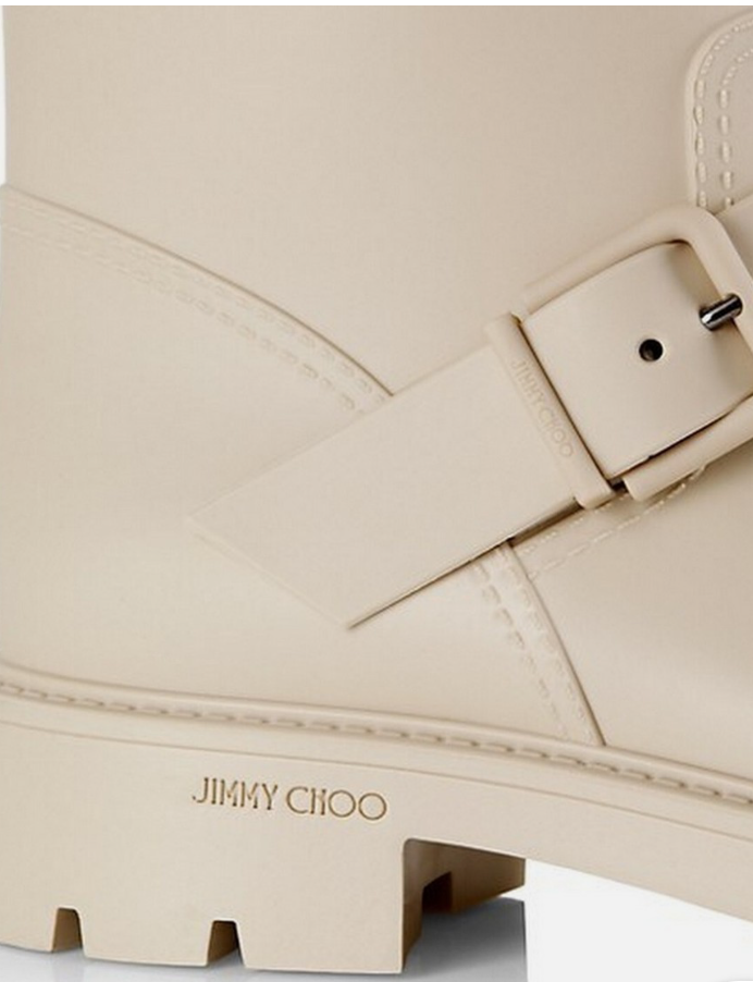 JIMMY CHOO Yael Rubber Boots - Size 38