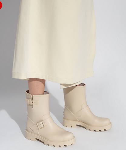 JIMMY CHOO Yael Rubber Boots - Size 38
