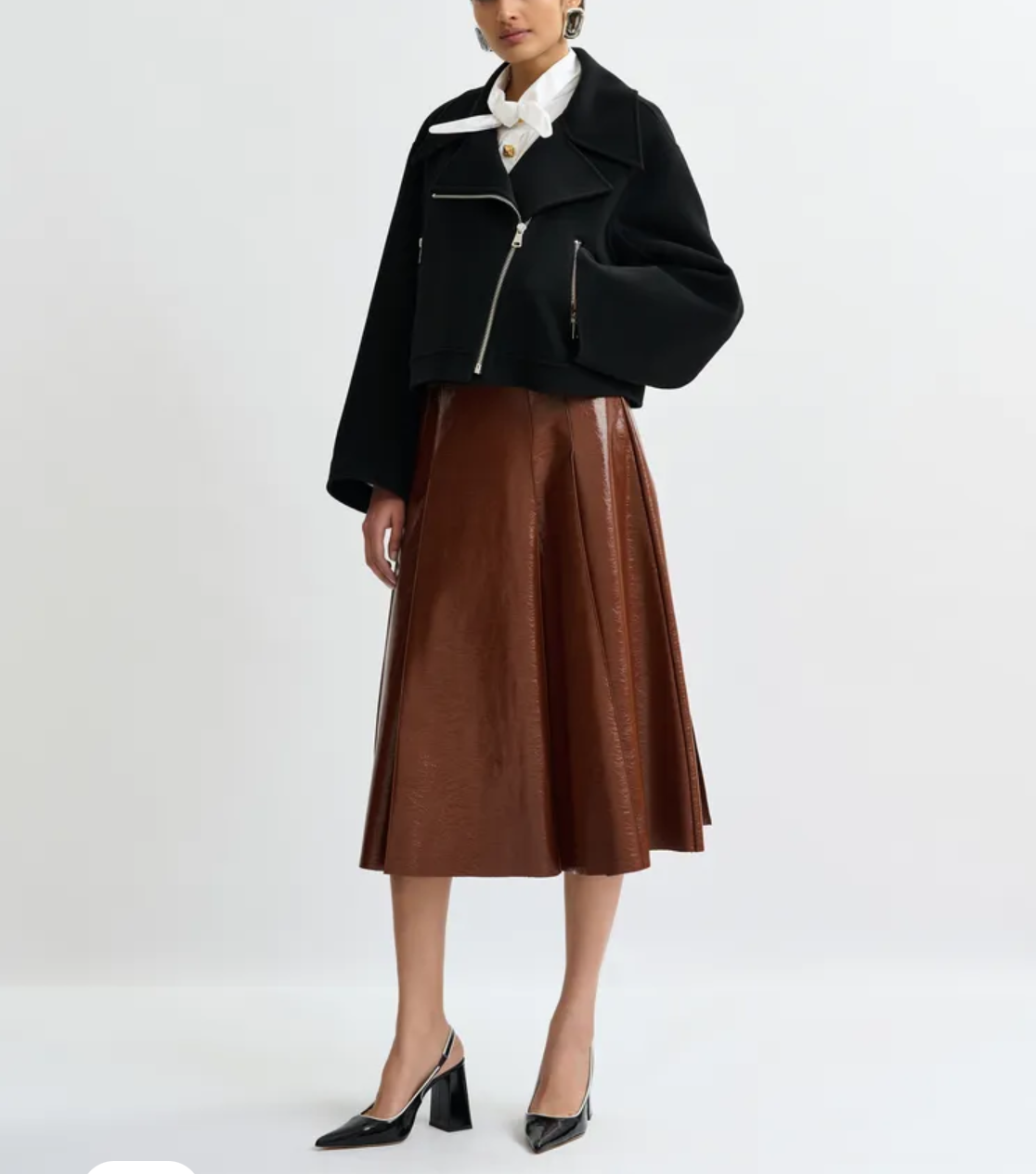 New* ESSENTIEL ANTWERP Black wool double-faced jacket - Size L