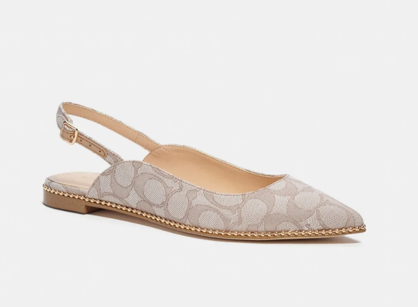 COACH Jacquard Slingback - Size 8.5