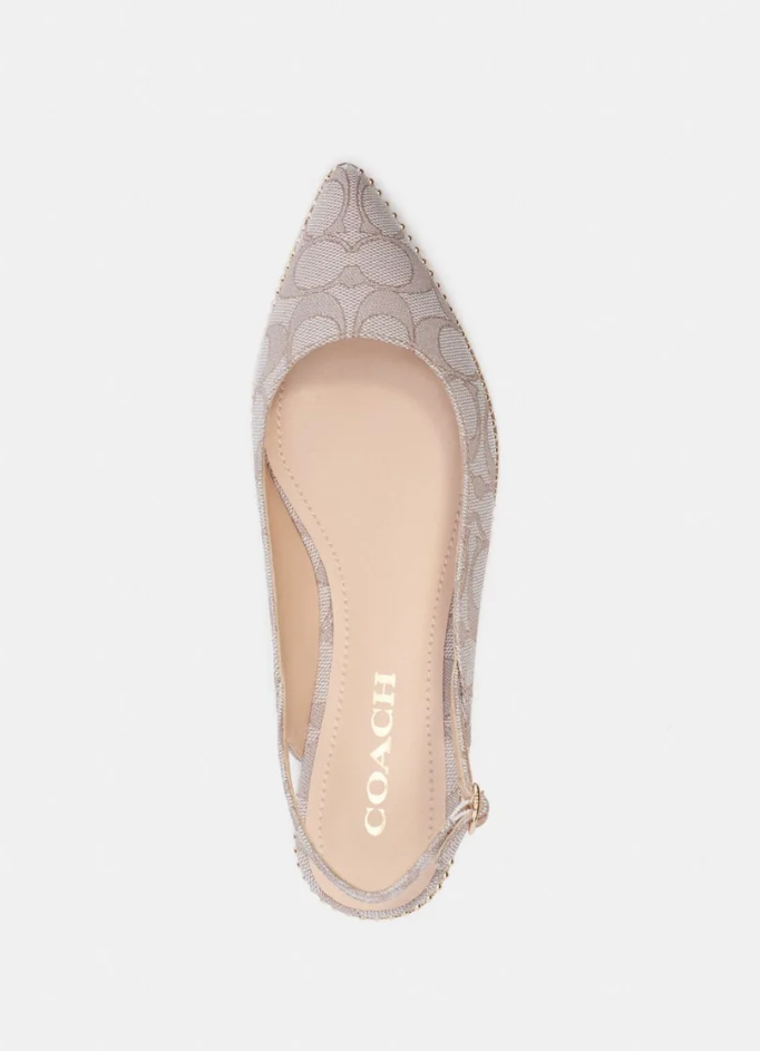 COACH Jacquard Slingback - Size 8.5