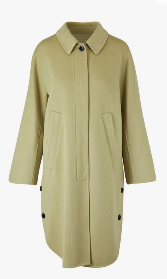 DOROTHEE SCHUMACHER Slouchy Ease Pea Green Coat - SIZE XL