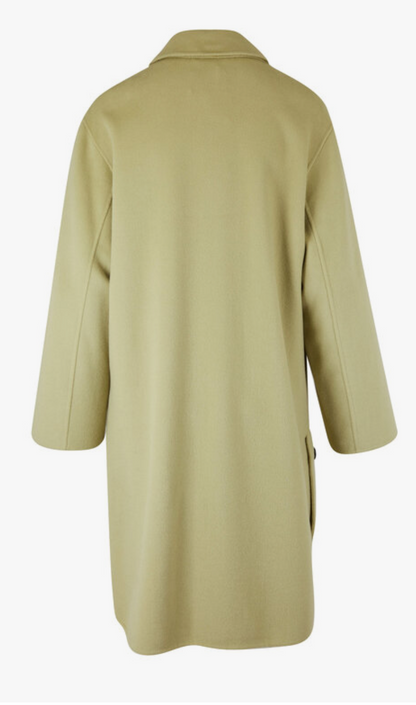 DOROTHEE SCHUMACHER Slouchy Ease Pea Green Coat - SIZE XL