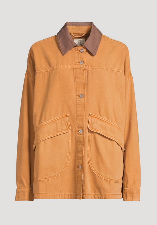 NEW* FREE PEOPLE Lemon Denim Barn Jacket - Size M