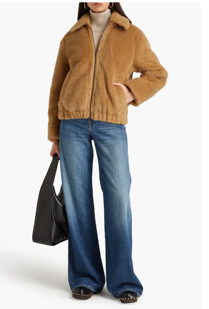 VINCE. Faux Shearling Jacket - Size M