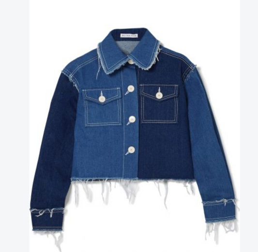 REGINA PYO Two Tone Denim Jacket - Size M