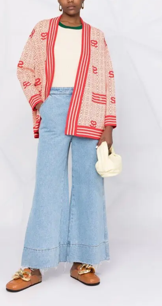 SANDRO Reversible Open Front Cardigan - Size S