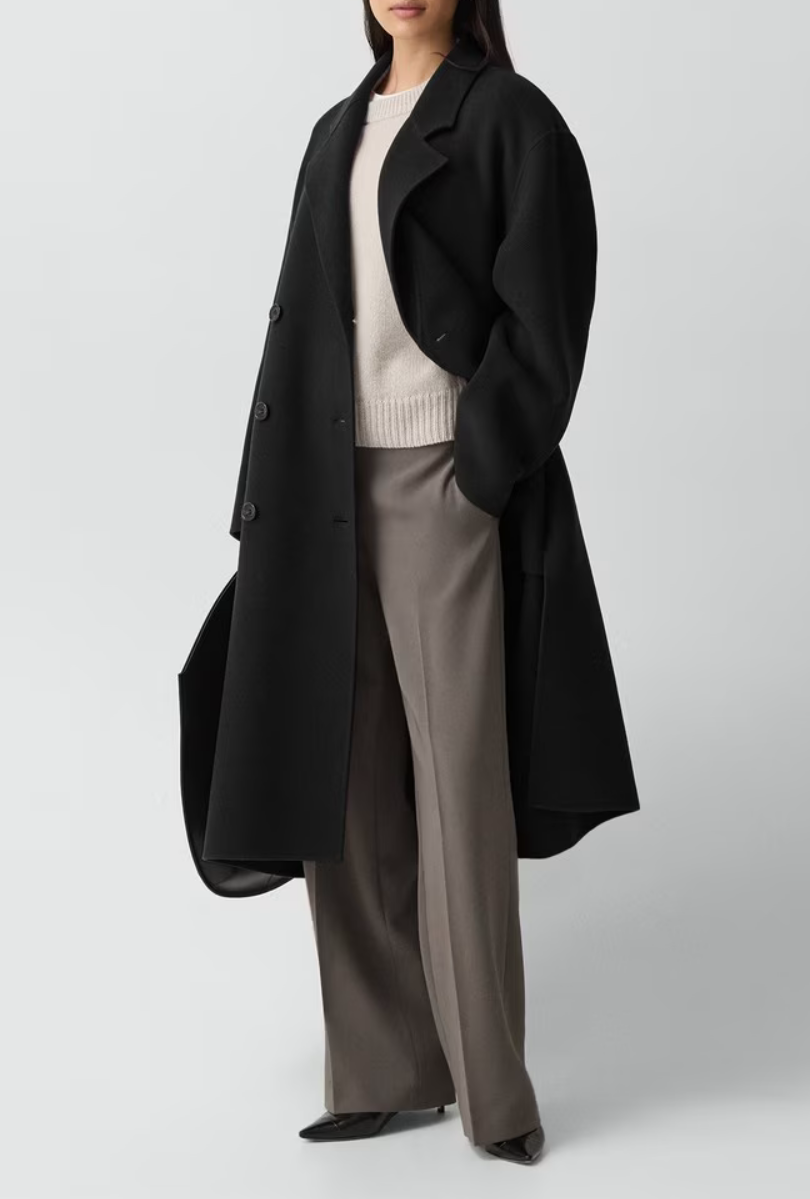 NEW* THEORY Wool/Cashmere Belted Coat - Size M