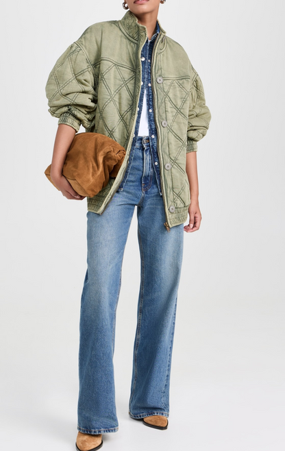 NEW* FREE PEOPLE Juno Quilted Cotton Jacket - Size S