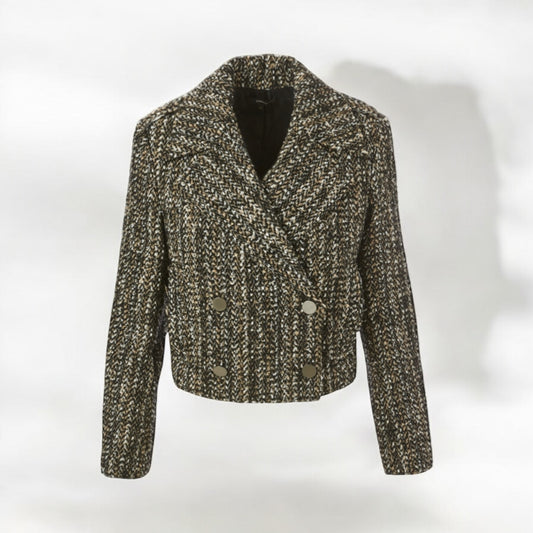 THEORY
Tweed Cropped Jacket - Size 16